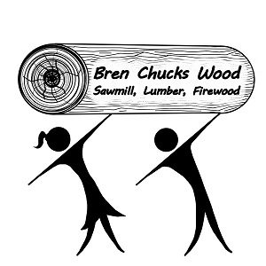 The Bren Chucks Wood logo. Bren Chucks Wood is a division of Pioneer Mountain Homestead in James Creek, PA