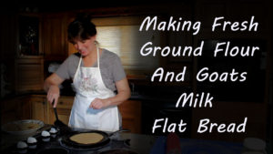 making homemade flatbread