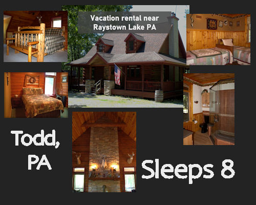 Whitetail Cottage Vacation Rental near raystown lake pa