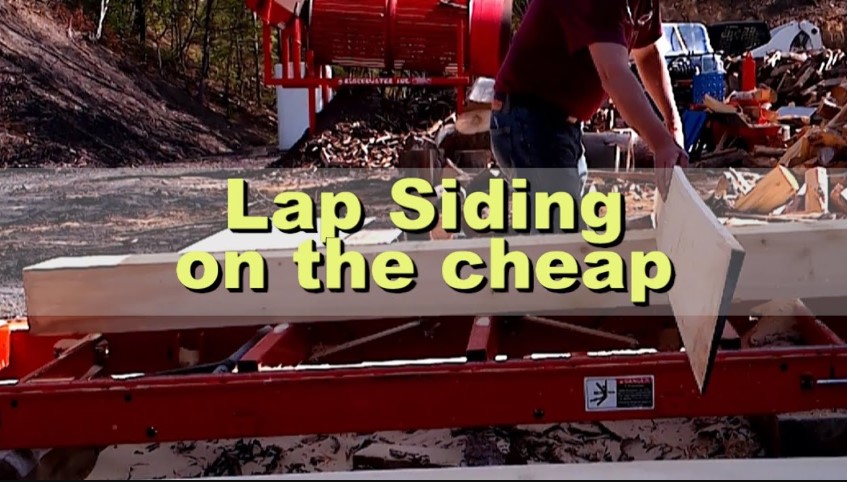 HOW TO MAKE WOODEN LAP SIDING – on a Woodmizer LT15 Sawmill with a Homemade Jig
