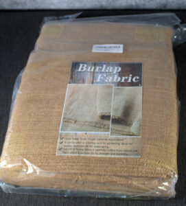 Packaged burlap.